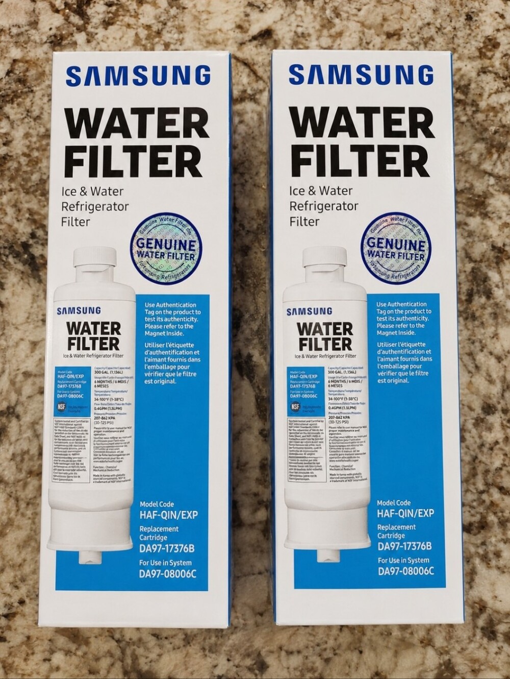 Packaging label for replacement cartridge